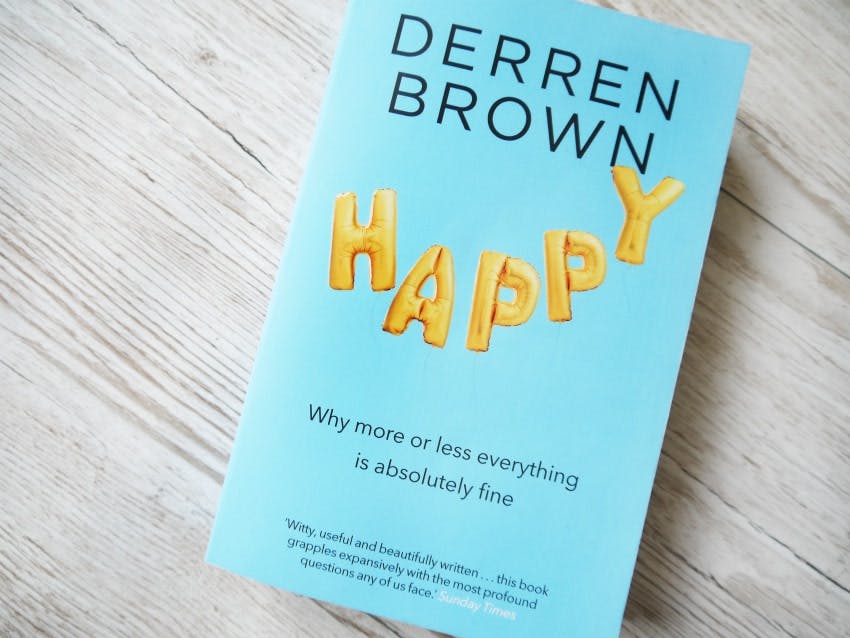 Happy by Derren Brown book on the floor 
